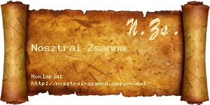 Nosztrai Zsanna névjegykártya